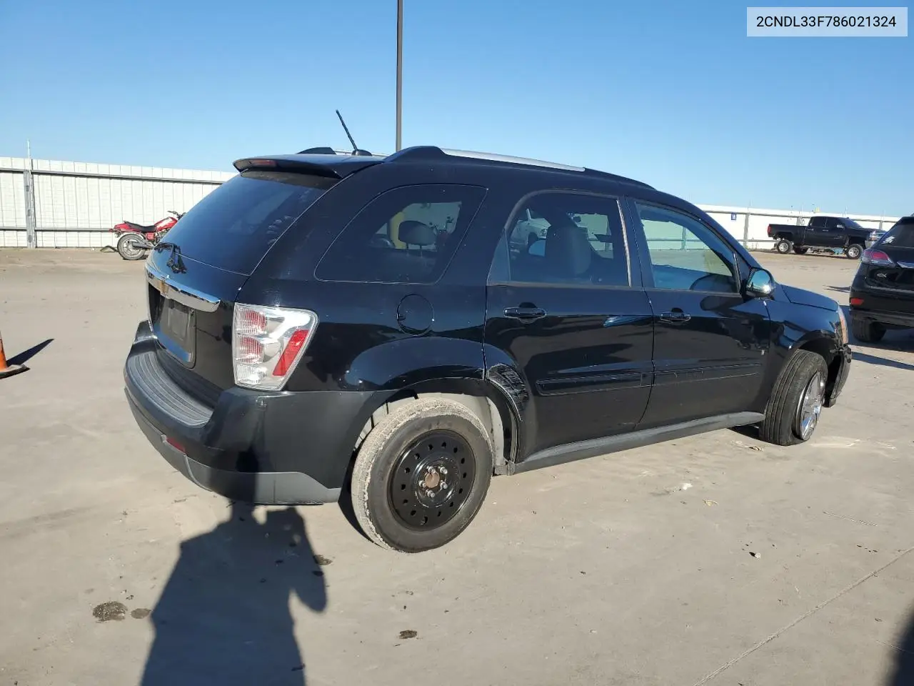 2008 Chevrolet Equinox Lt VIN: 2CNDL33F786021324 Lot: 55903225