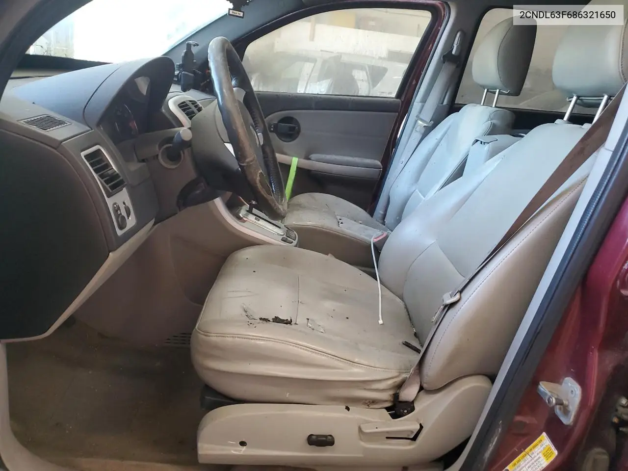 2008 Chevrolet Equinox Lt VIN: 2CNDL63F686321650 Lot: 56128125