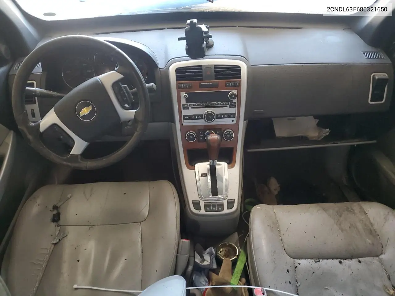 2008 Chevrolet Equinox Lt VIN: 2CNDL63F686321650 Lot: 56128125