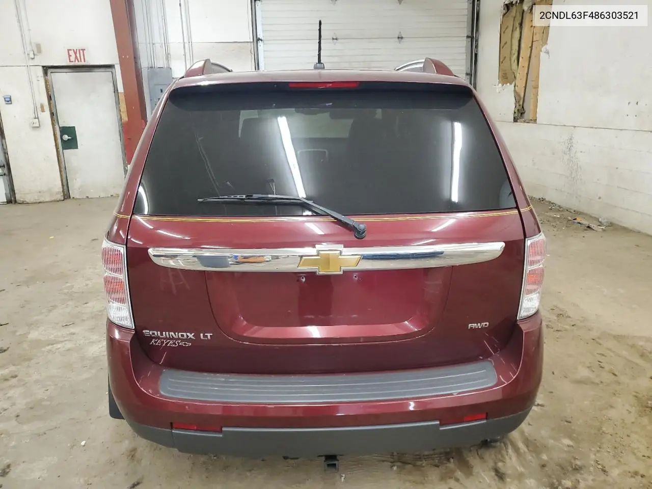 2008 Chevrolet Equinox Lt VIN: 2CNDL63F486303521 Lot: 56141515