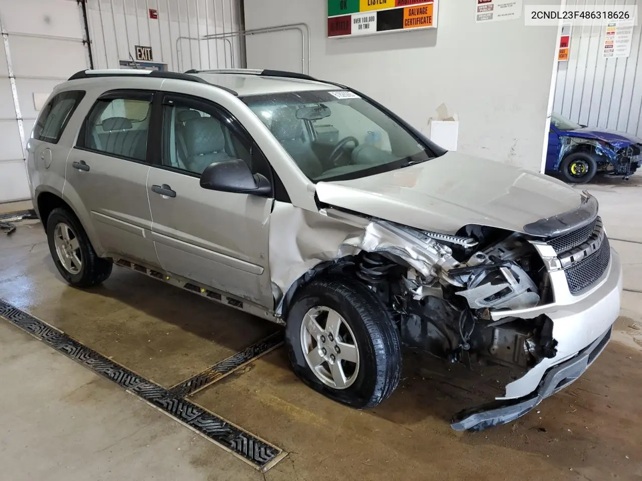 2008 Chevrolet Equinox Ls VIN: 2CNDL23F486318626 Lot: 61826265