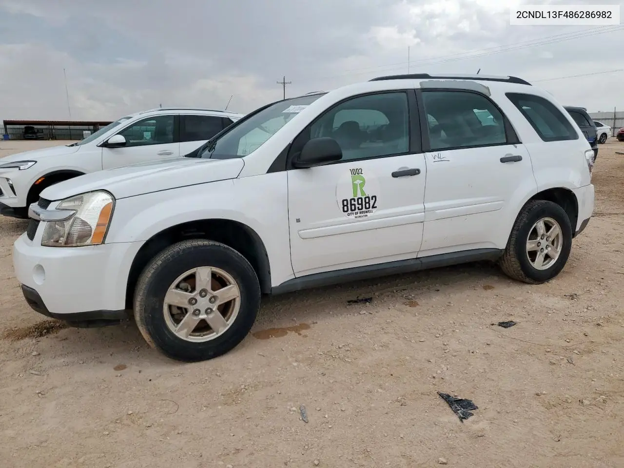 2008 Chevrolet Equinox Ls VIN: 2CNDL13F486286982 Lot: 62171195