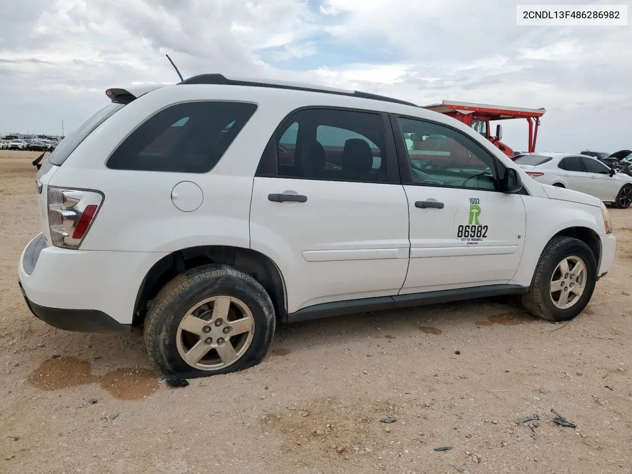 2008 Chevrolet Equinox Ls VIN: 2CNDL13F486286982 Lot: 62171195