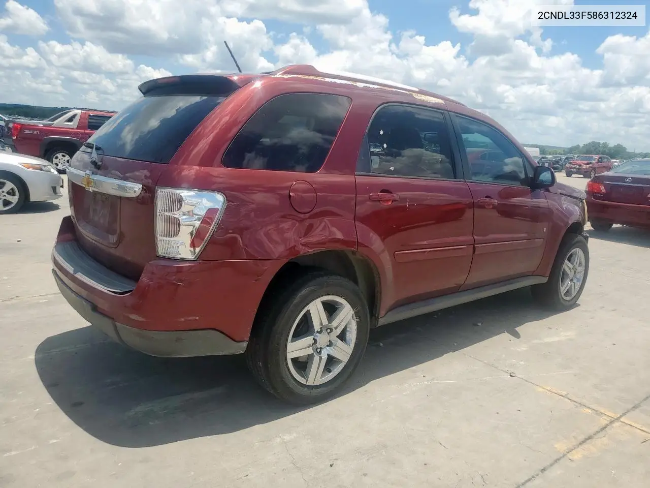 2008 Chevrolet Equinox Lt VIN: 2CNDL33F586312324 Lot: 62175705