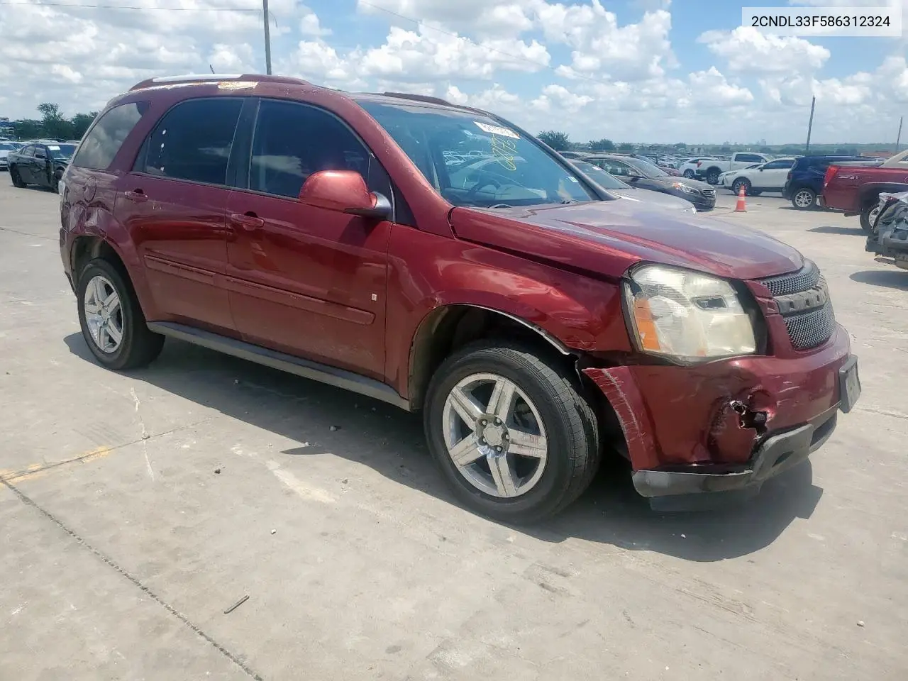 2008 Chevrolet Equinox Lt VIN: 2CNDL33F586312324 Lot: 62175705