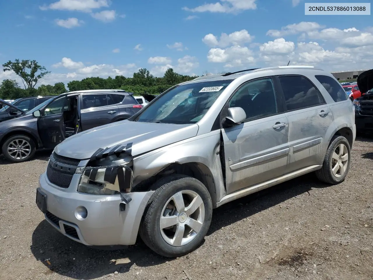2008 Chevrolet Equinox Sport VIN: 2CNDL537886013088 Lot: 62333605