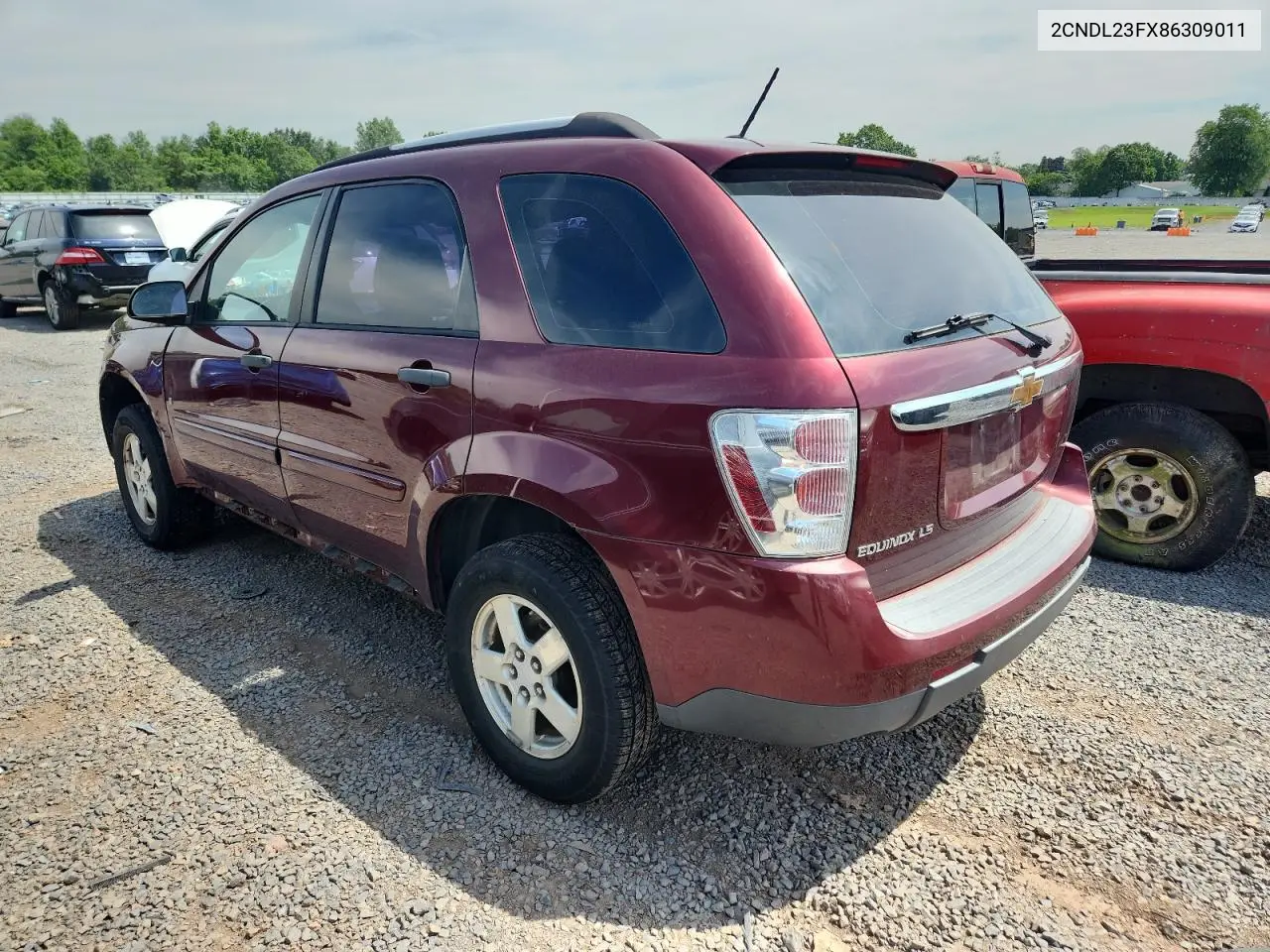 2008 Chevrolet Equinox Ls VIN: 2CNDL23FX86309011 Lot: 62534285
