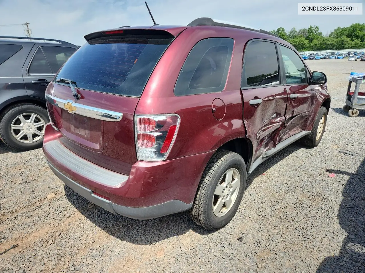 2008 Chevrolet Equinox Ls VIN: 2CNDL23FX86309011 Lot: 62534285