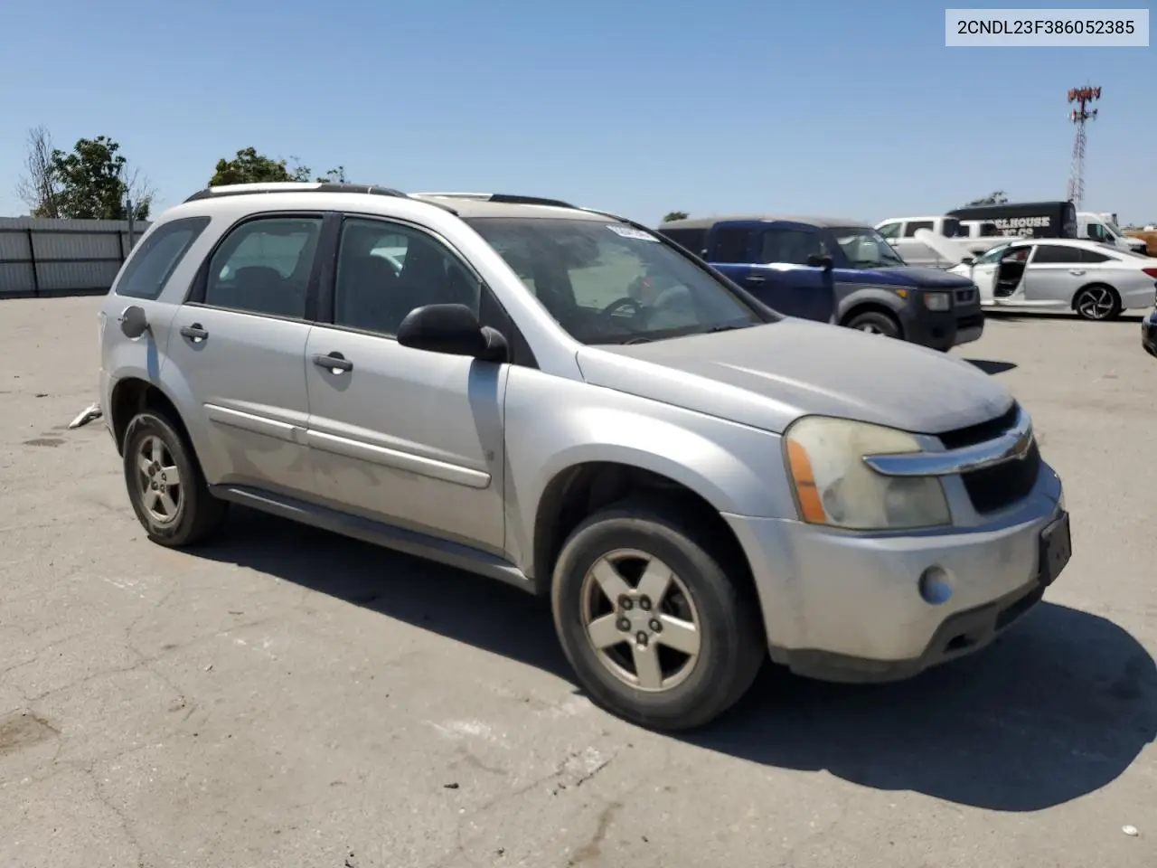 2008 Chevrolet Equinox Ls VIN: 2CNDL23F386052385 Lot: 62841245