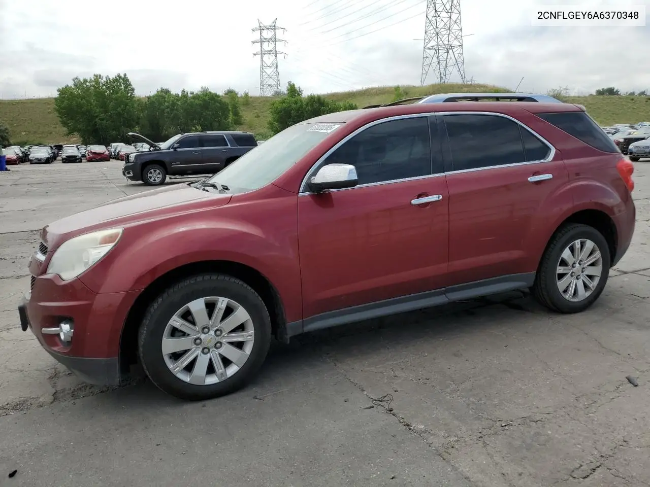2010 Chevrolet Equinox Ltz VIN: 2CNFLGEY6A6370348 Lot: 62020205
