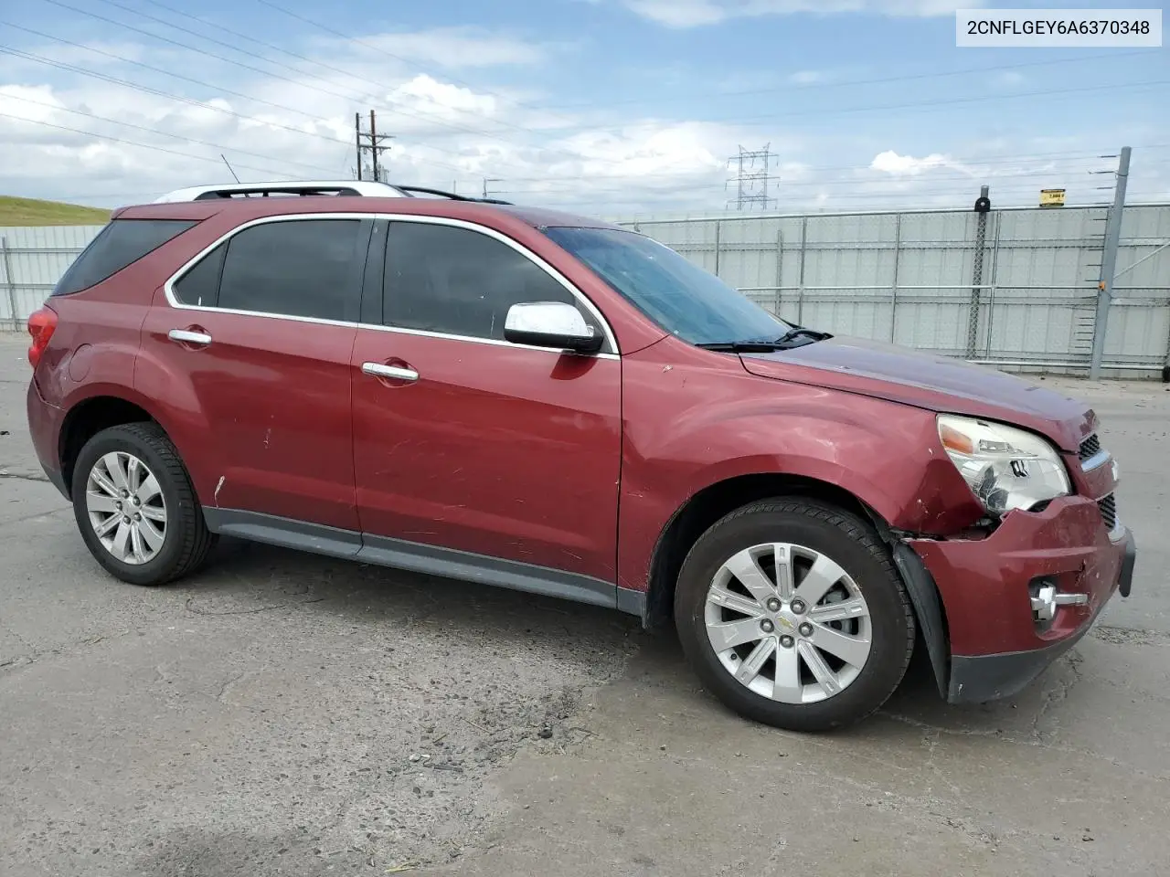 2010 Chevrolet Equinox Ltz VIN: 2CNFLGEY6A6370348 Lot: 62020205
