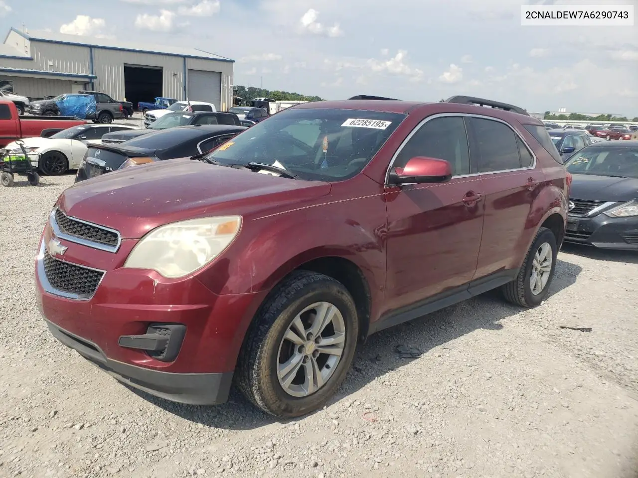 2010 Chevrolet Equinox Lt VIN: 2CNALDEW7A6290743 Lot: 62285195