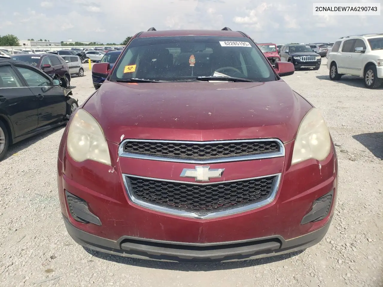 2010 Chevrolet Equinox Lt VIN: 2CNALDEW7A6290743 Lot: 62285195