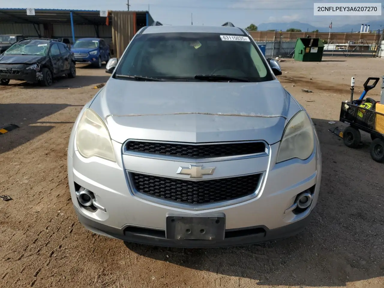 2010 Chevrolet Equinox Lt VIN: 2CNFLPEY3A6207270 Lot: 63115035