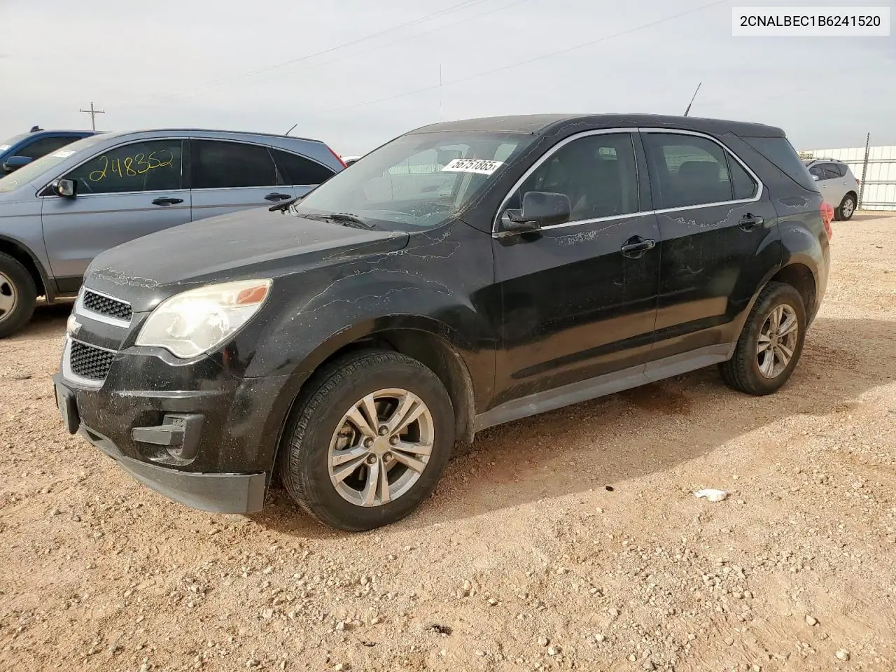 2011 Chevrolet Equinox Ls VIN: 2CNALBEC1B6241520 Lot: 56751865