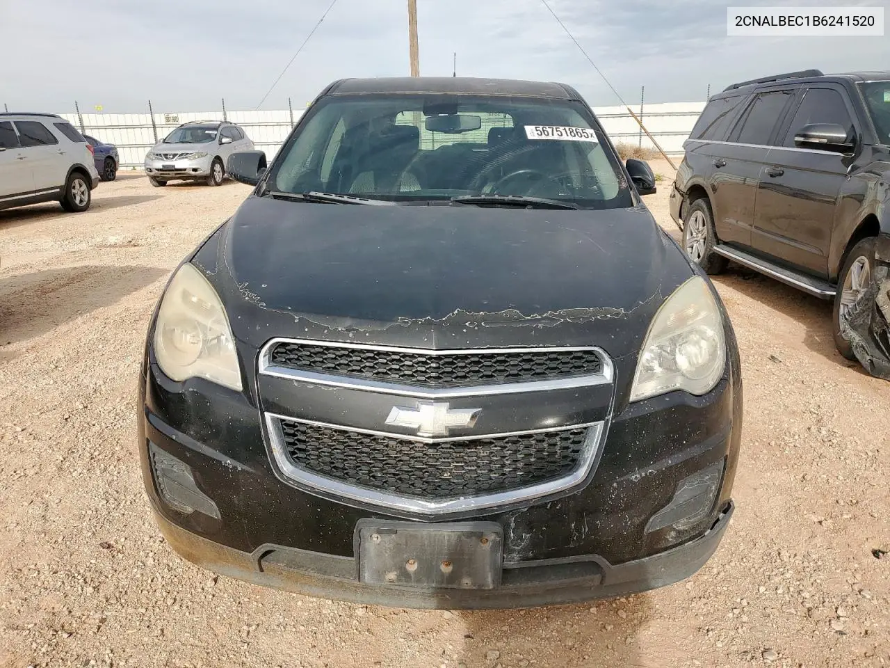 2011 Chevrolet Equinox Ls VIN: 2CNALBEC1B6241520 Lot: 56751865