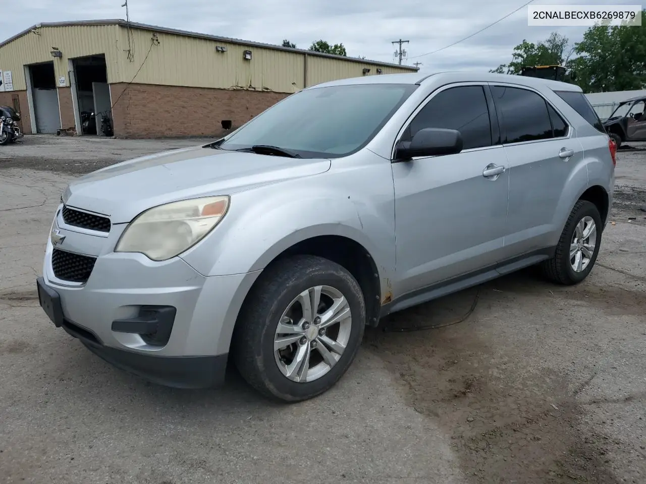 2011 Chevrolet Equinox Ls VIN: 2CNALBECXB6269879 Lot: 62662185
