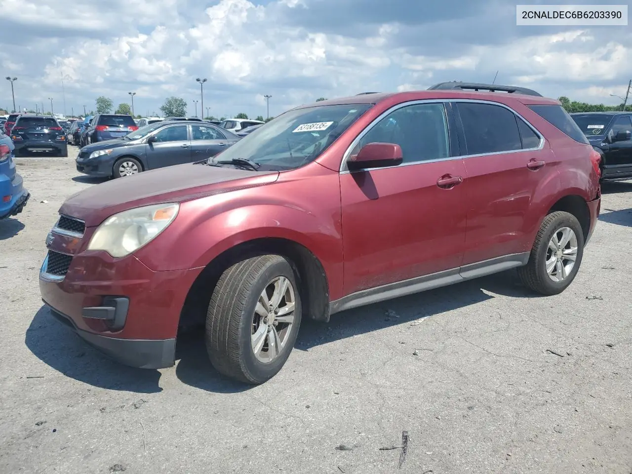 2011 Chevrolet Equinox Lt VIN: 2CNALDEC6B6203390 Lot: 63188135