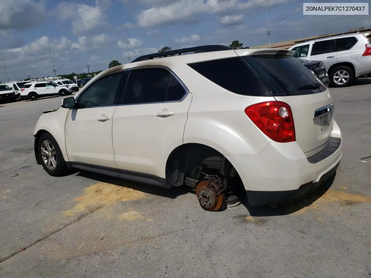 2012 Chevrolet Equinox Lt VIN: 2GNALPEK7C1270437 Lot: 54362045