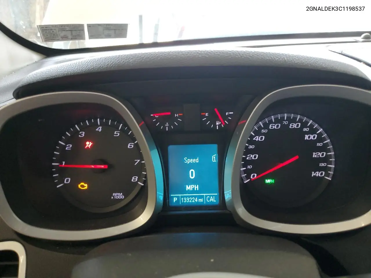 2012 Chevrolet Equinox Lt VIN: 2GNALDEK3C1198537 Lot: 57083055