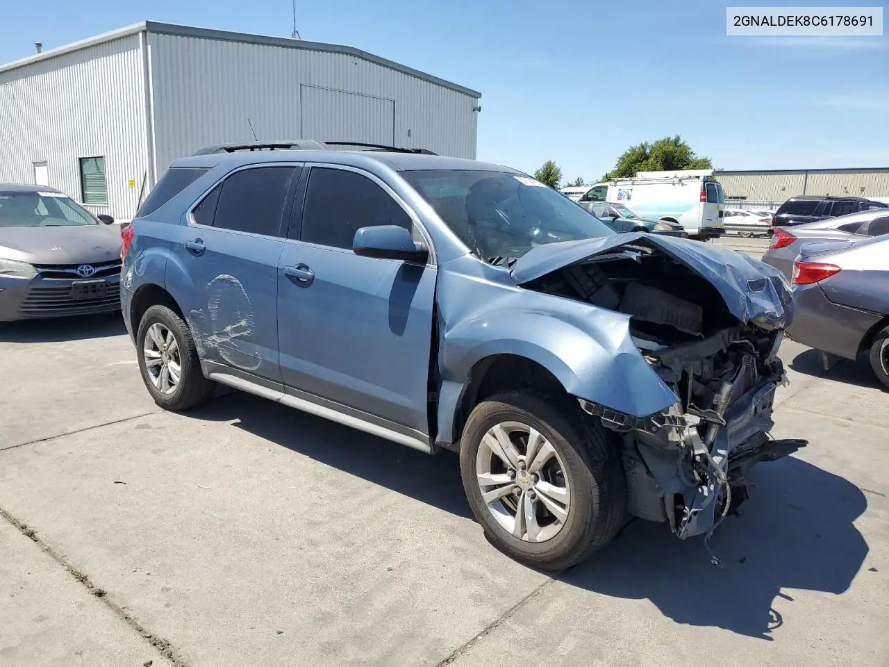 2012 Chevrolet Equinox Lt VIN: 2GNALDEK8C6178691 Lot: 57104155