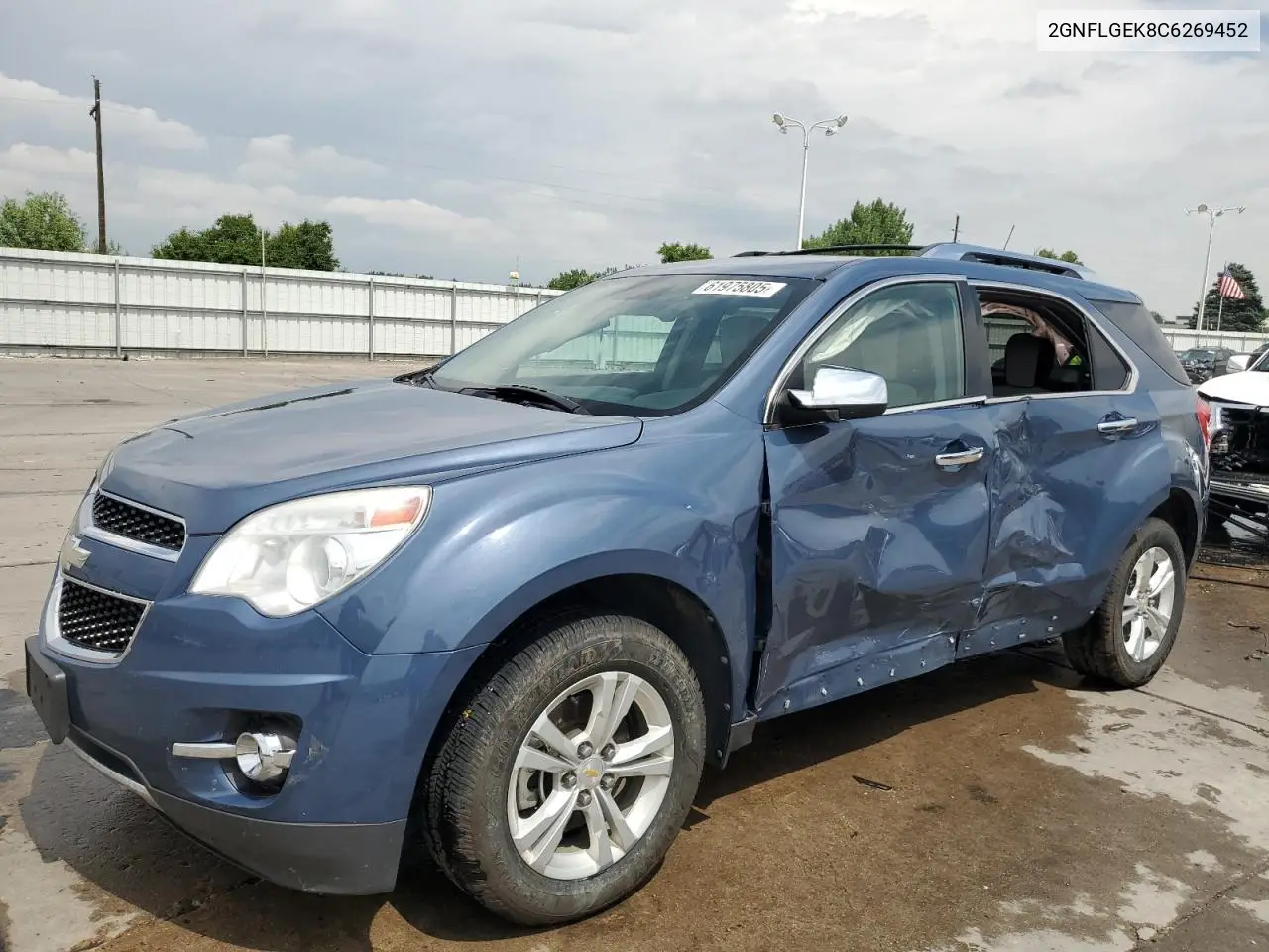 2012 Chevrolet Equinox Ltz VIN: 2GNFLGEK8C6269452 Lot: 61975805