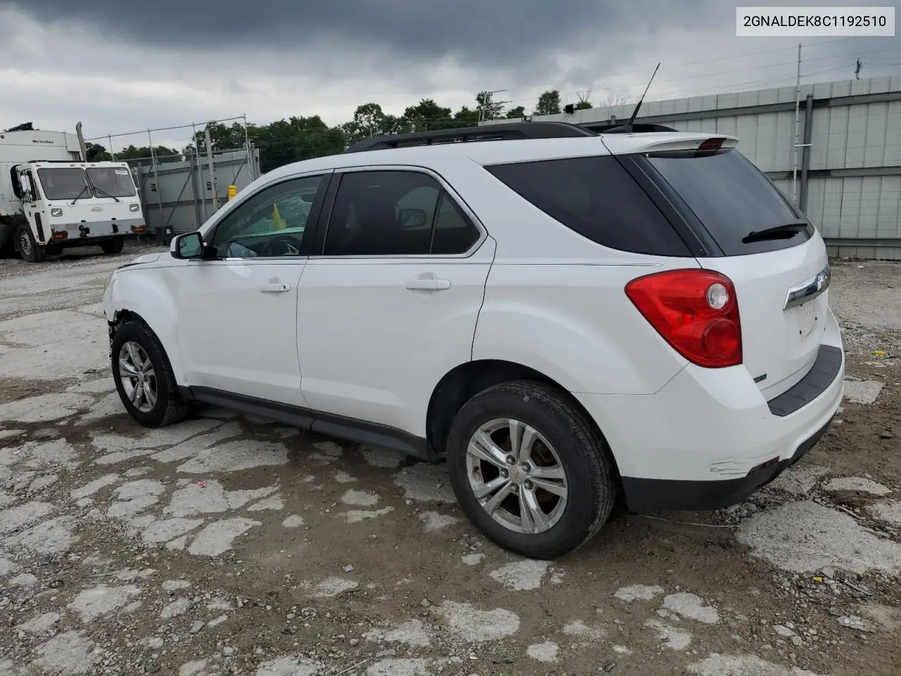 2012 Chevrolet Equinox Lt VIN: 2GNALDEK8C1192510 Lot: 62113465