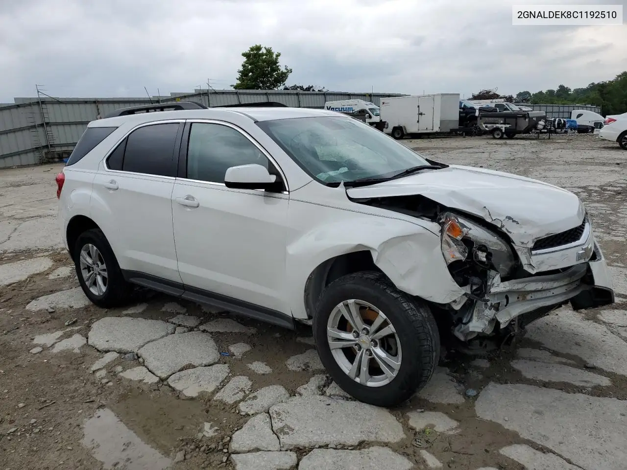 2012 Chevrolet Equinox Lt VIN: 2GNALDEK8C1192510 Lot: 62113465