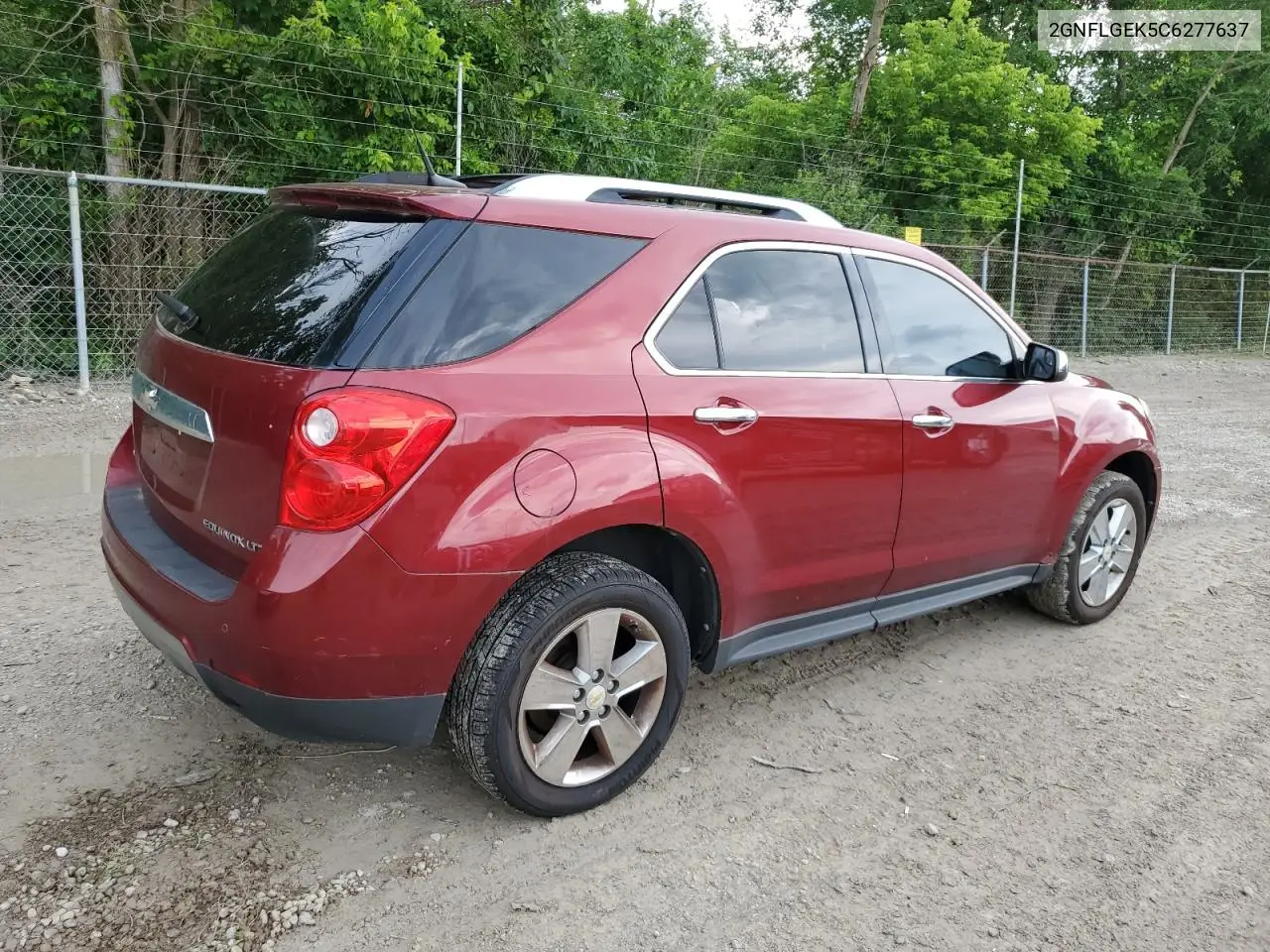 2012 Chevrolet Equinox Ltz VIN: 2GNFLGEK5C6277637 Lot: 62885345