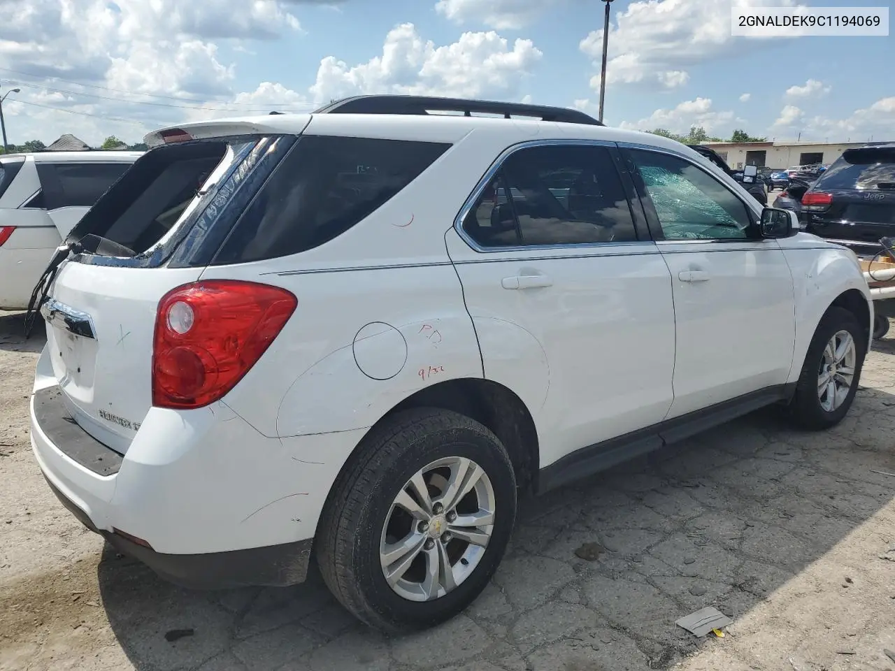 2012 Chevrolet Equinox Lt VIN: 2GNALDEK9C1194069 Lot: 63107515