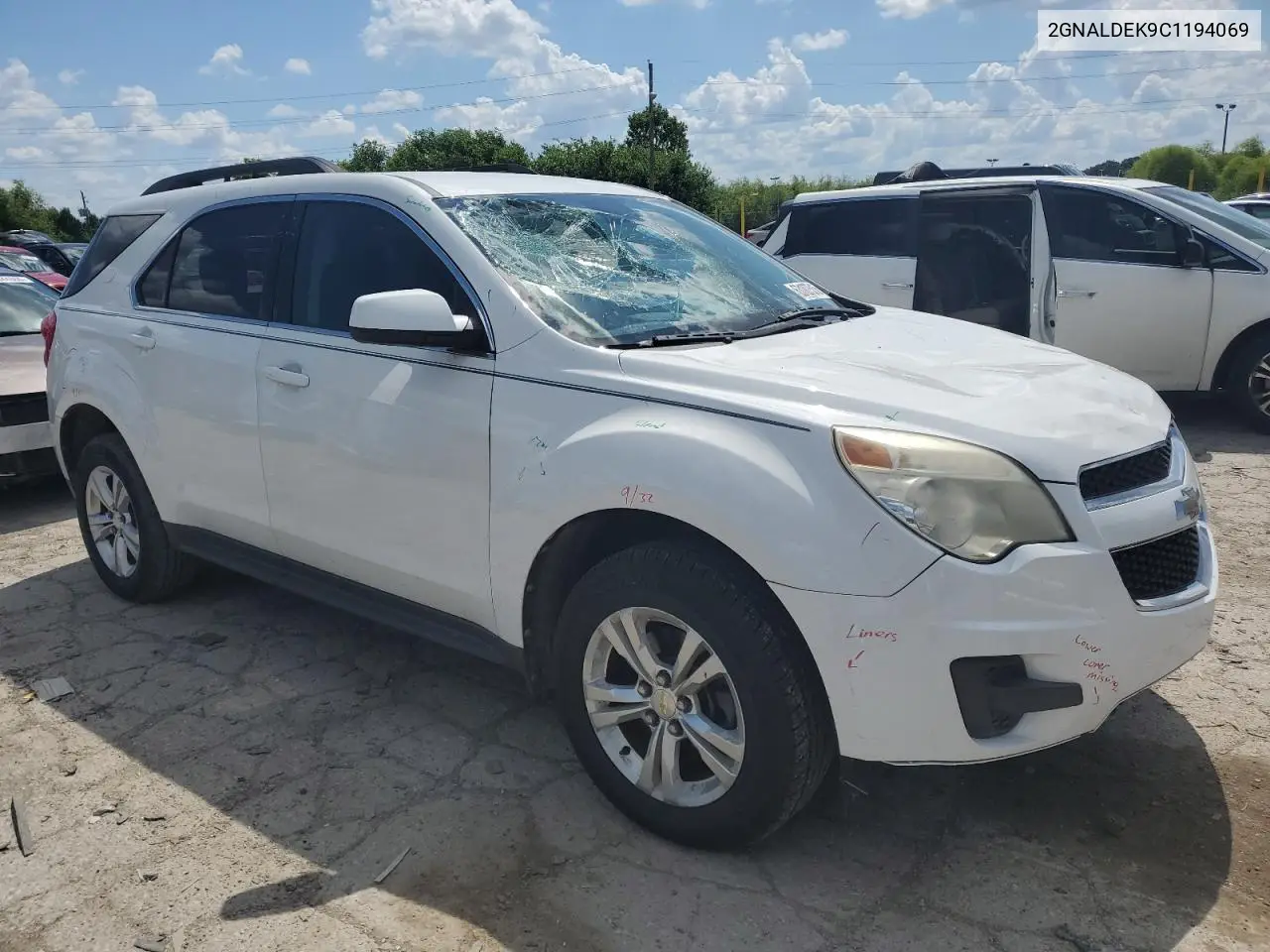 2012 Chevrolet Equinox Lt VIN: 2GNALDEK9C1194069 Lot: 63107515