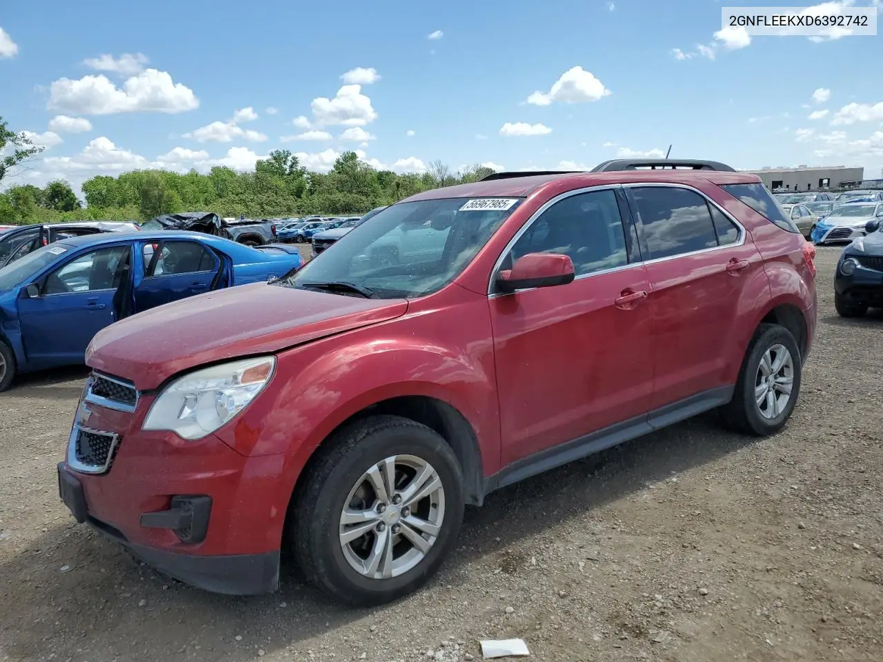 2013 Chevrolet Equinox Lt VIN: 2GNFLEEKXD6392742 Lot: 56967985