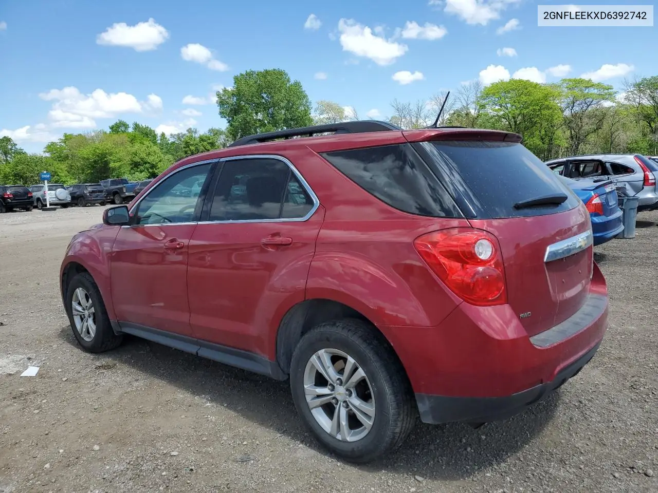 2013 Chevrolet Equinox Lt VIN: 2GNFLEEKXD6392742 Lot: 56967985