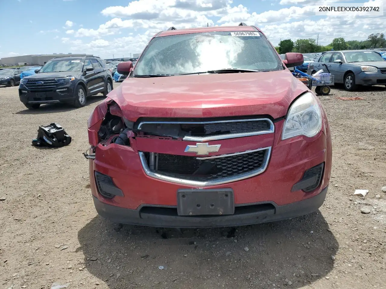 2013 Chevrolet Equinox Lt VIN: 2GNFLEEKXD6392742 Lot: 56967985