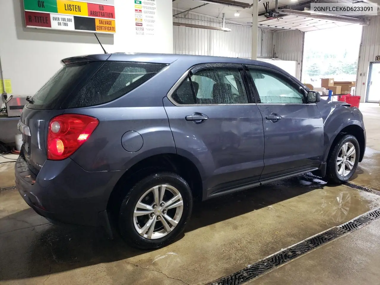 2013 Chevrolet Equinox Ls VIN: 2GNFLCEK6D6233091 Lot: 57041345