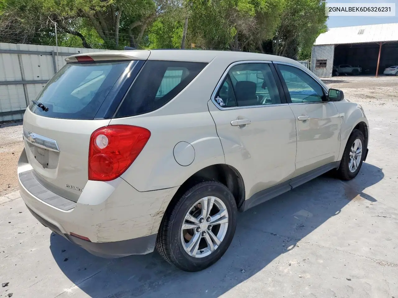 2013 Chevrolet Equinox Ls VIN: 2GNALBEK6D6326231 Lot: 57263335