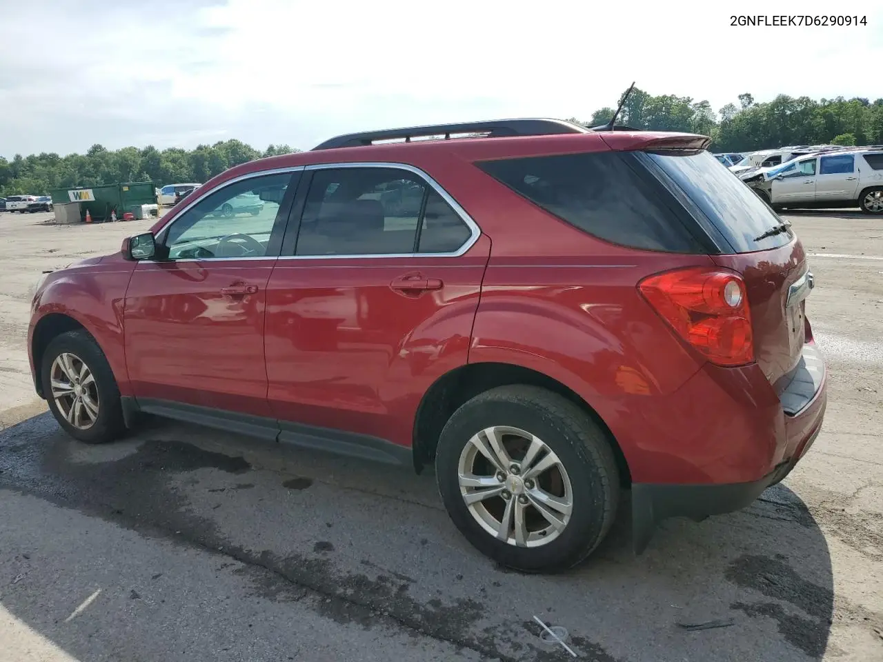 2013 Chevrolet Equinox Lt VIN: 2GNFLEEK7D6290914 Lot: 62320275