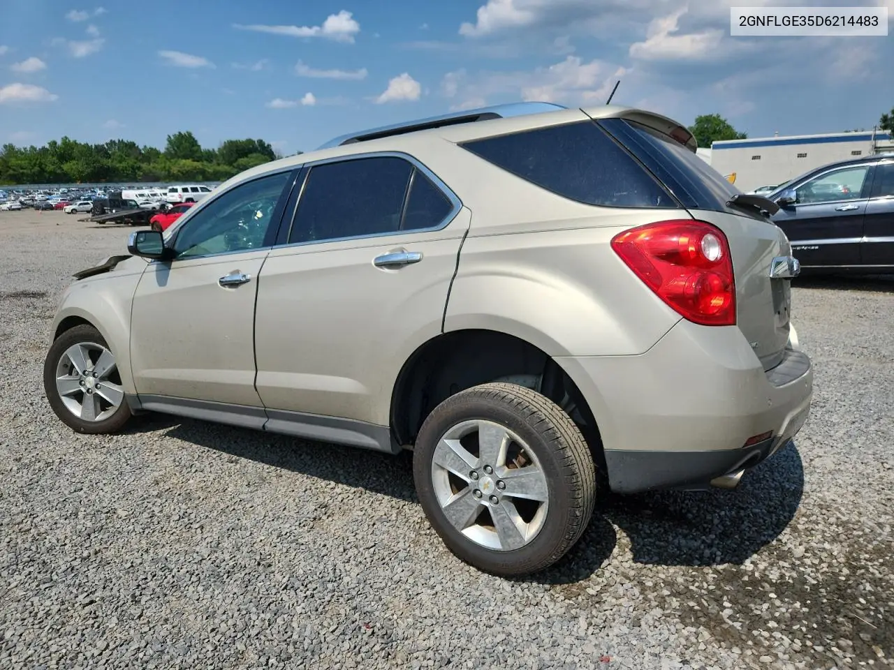 2013 Chevrolet Equinox Ltz VIN: 2GNFLGE35D6214483 Lot: 62934455