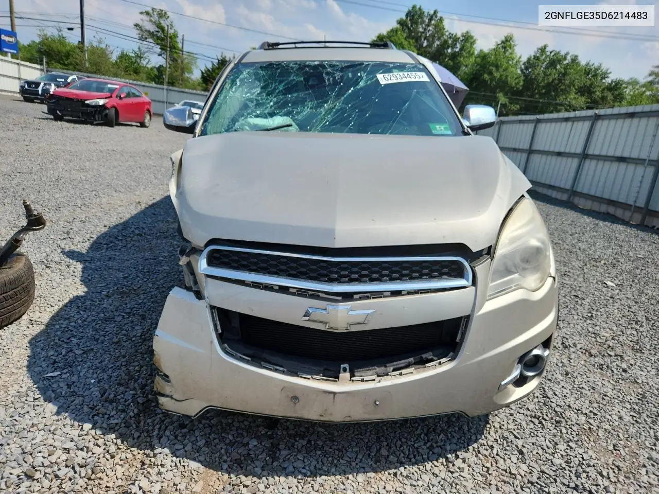 2013 Chevrolet Equinox Ltz VIN: 2GNFLGE35D6214483 Lot: 62934455