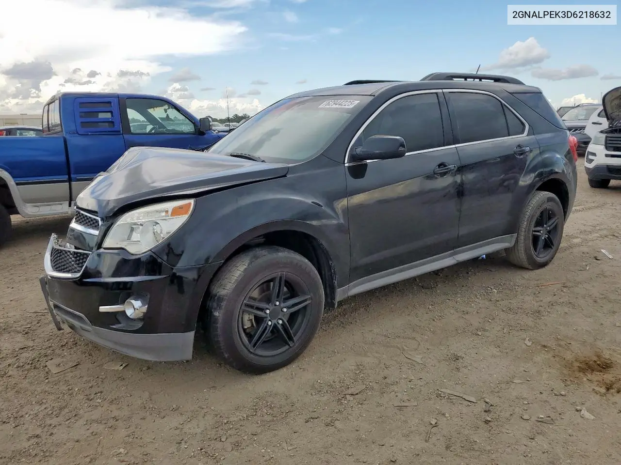 2013 Chevrolet Equinox Lt VIN: 2GNALPEK3D6218632 Lot: 62944225