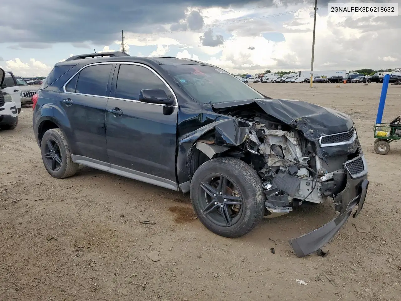 2013 Chevrolet Equinox Lt VIN: 2GNALPEK3D6218632 Lot: 62944225