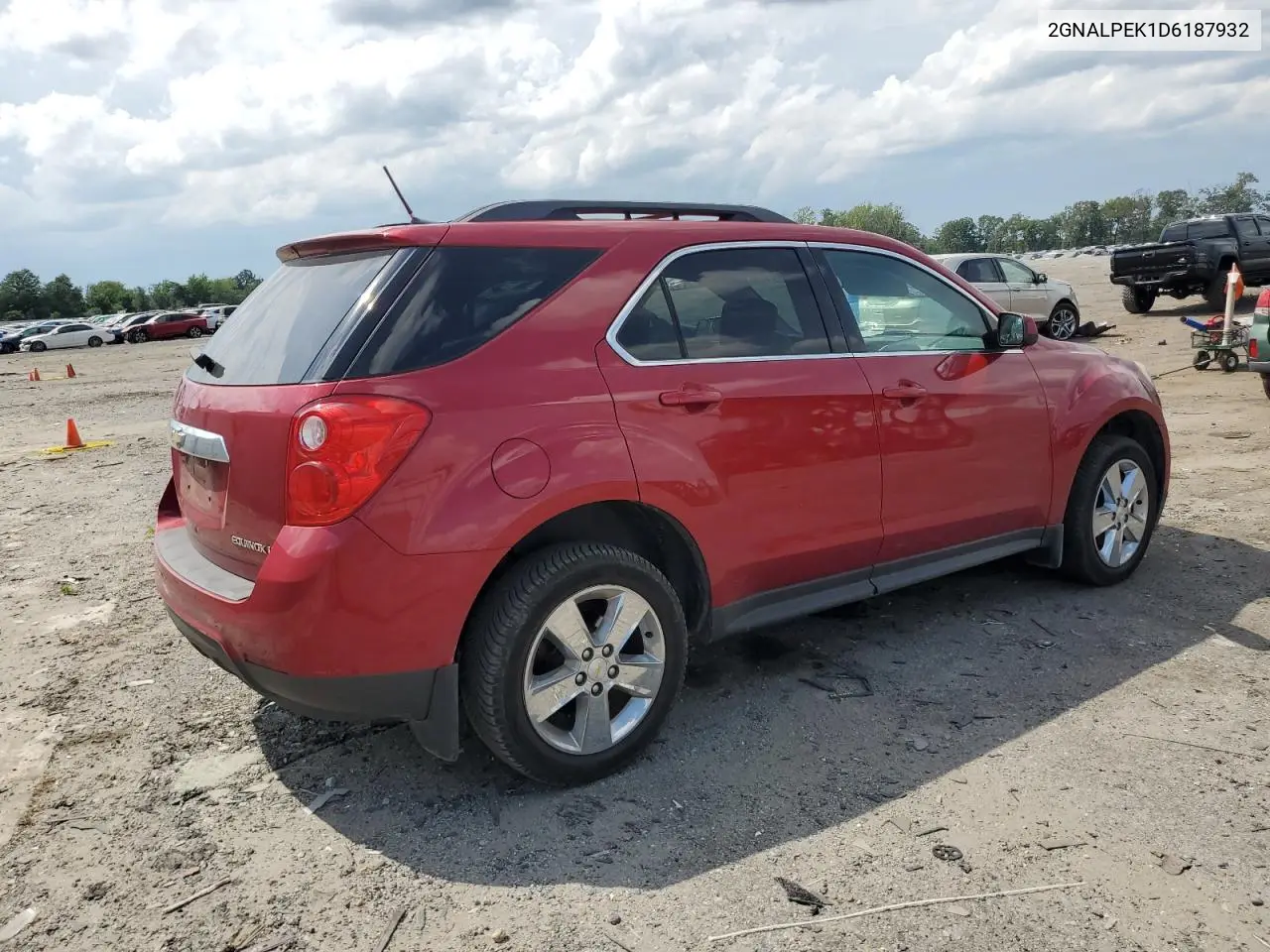 2013 Chevrolet Equinox Lt VIN: 2GNALPEK1D6187932 Lot: 63120765