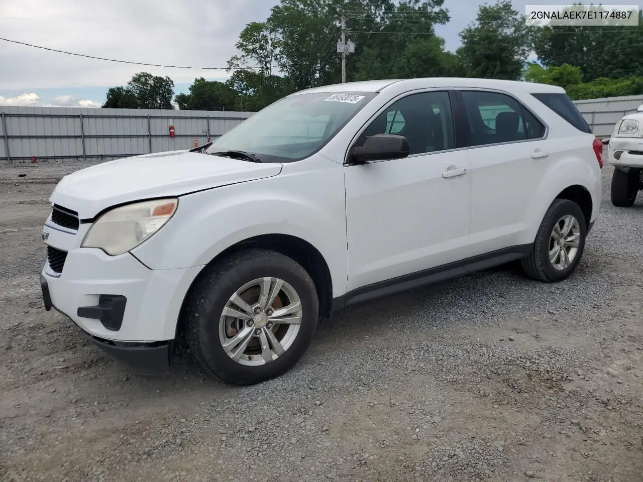 2014 Chevrolet Equinox Ls VIN: 2GNALAEK7E1174887 Lot: 56493075