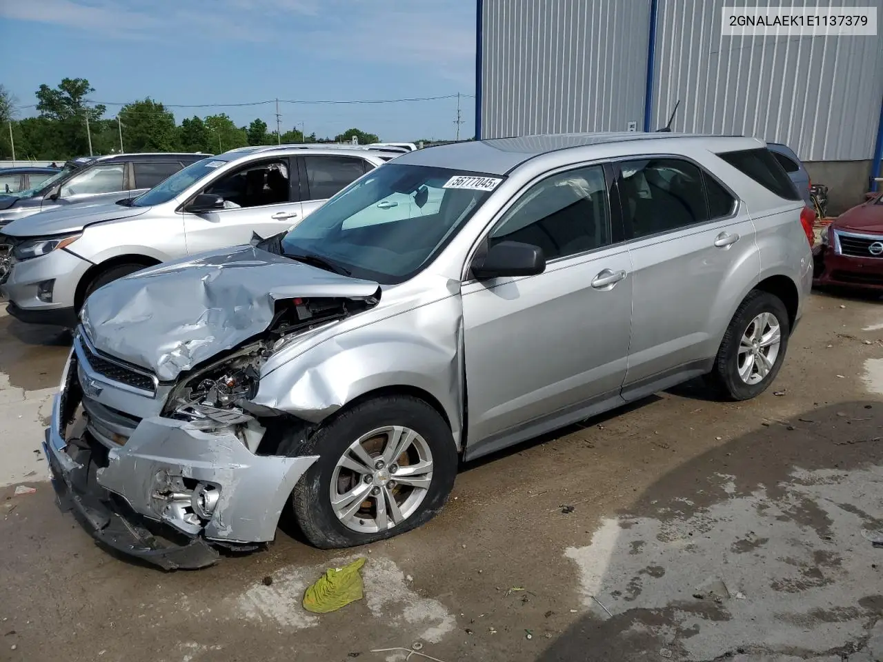 2014 Chevrolet Equinox Ls VIN: 2GNALAEK1E1137379 Lot: 56777045