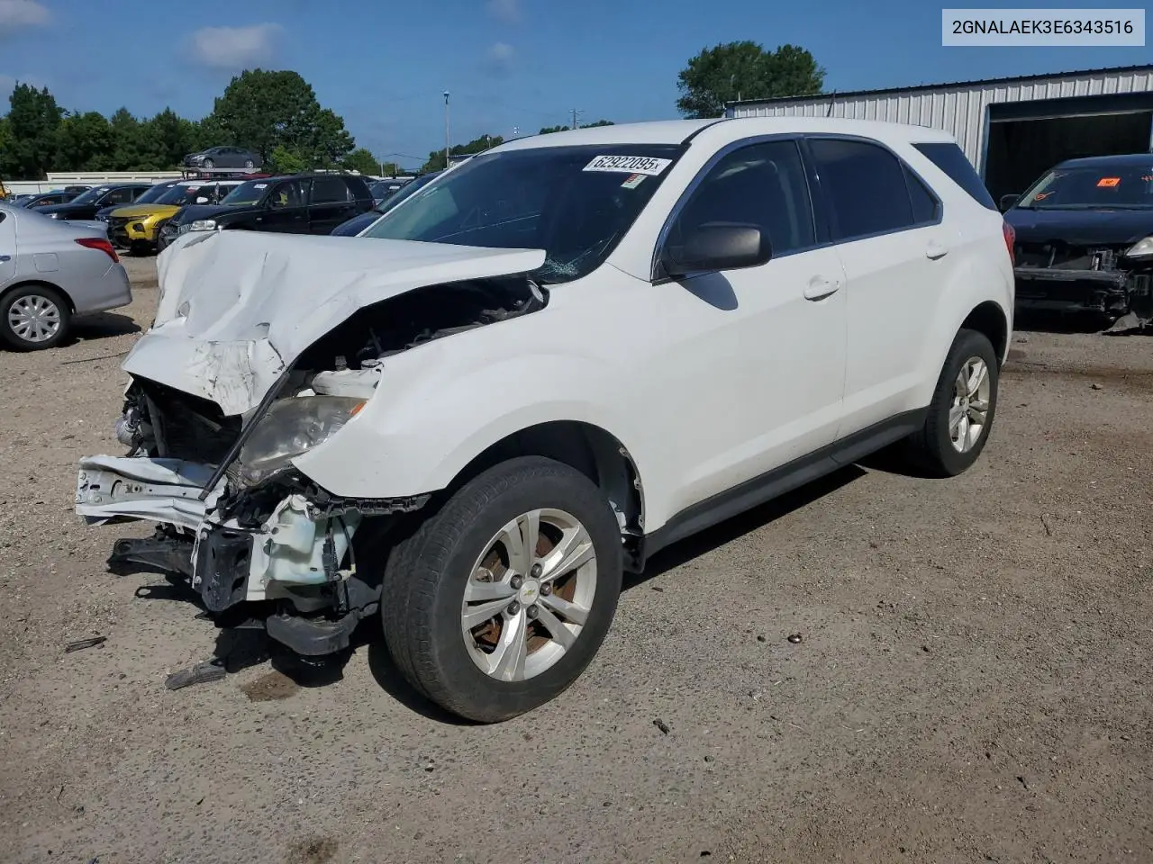 2014 Chevrolet Equinox Ls VIN: 2GNALAEK3E6343516 Lot: 62922095