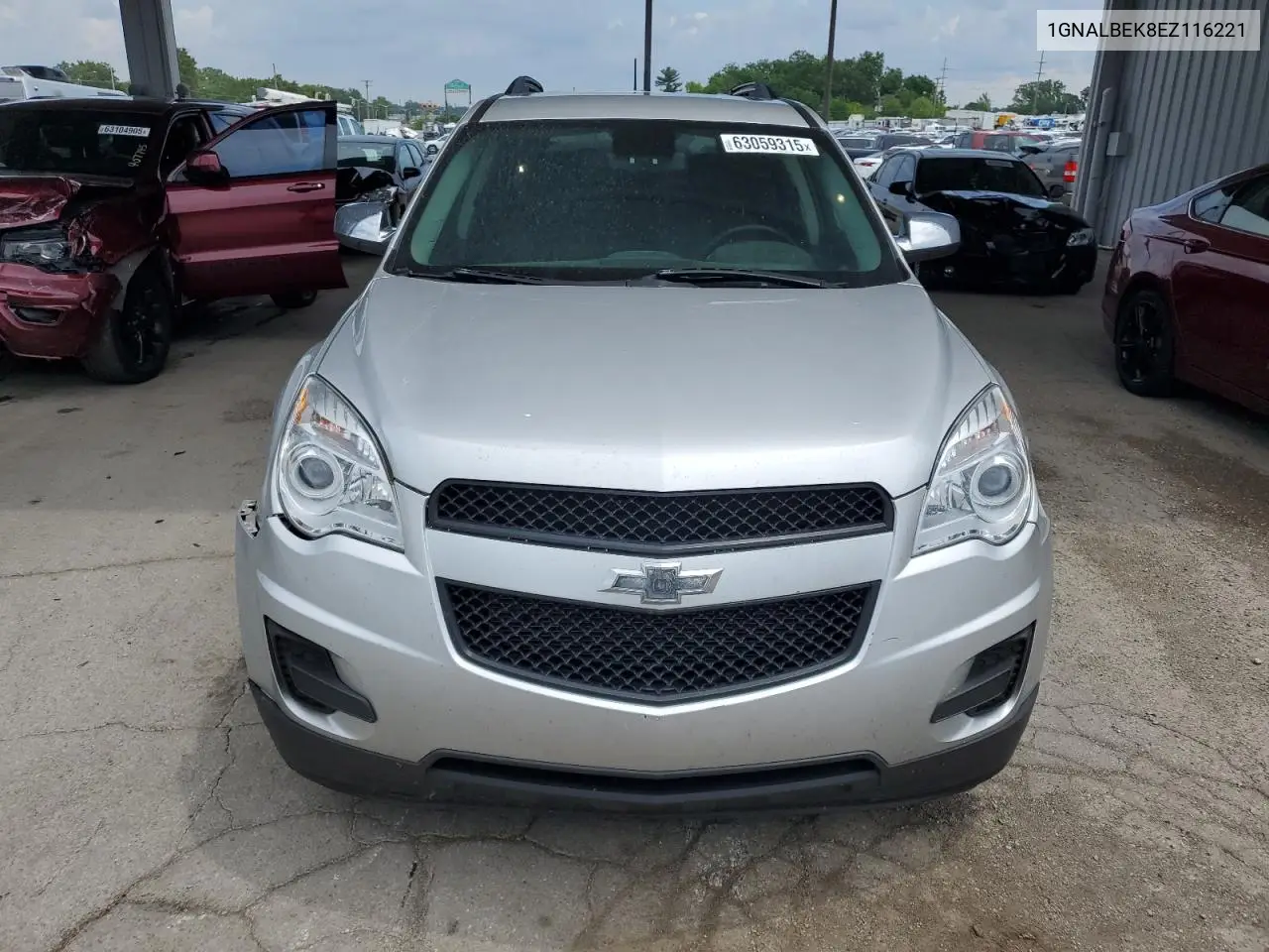 2014 Chevrolet Equinox Lt VIN: 1GNALBEK8EZ116221 Lot: 63059315