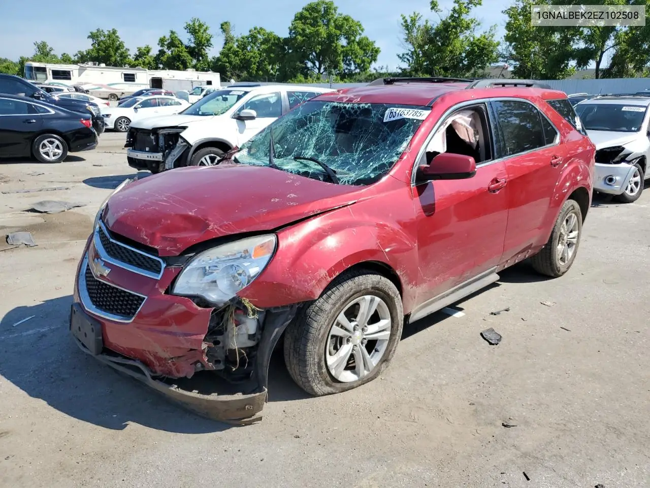 2014 Chevrolet Equinox Lt VIN: 1GNALBEK2EZ102508 Lot: 63163785