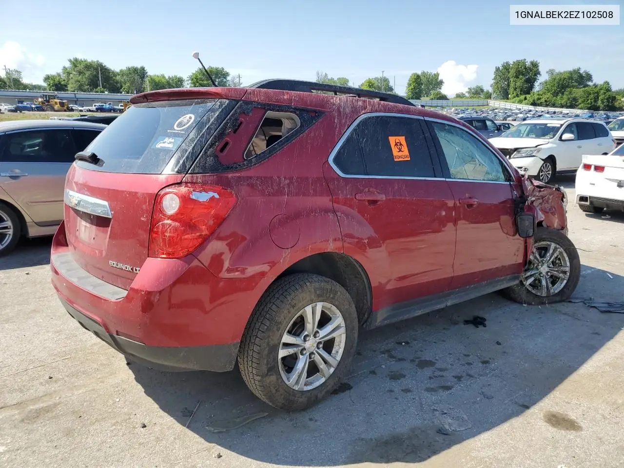 2014 Chevrolet Equinox Lt VIN: 1GNALBEK2EZ102508 Lot: 63163785