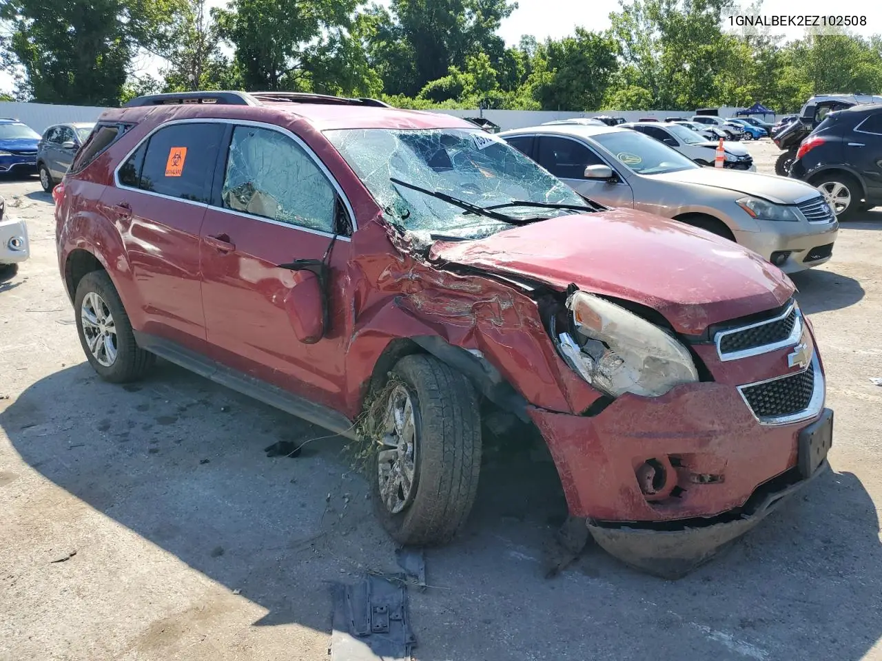 2014 Chevrolet Equinox Lt VIN: 1GNALBEK2EZ102508 Lot: 63163785