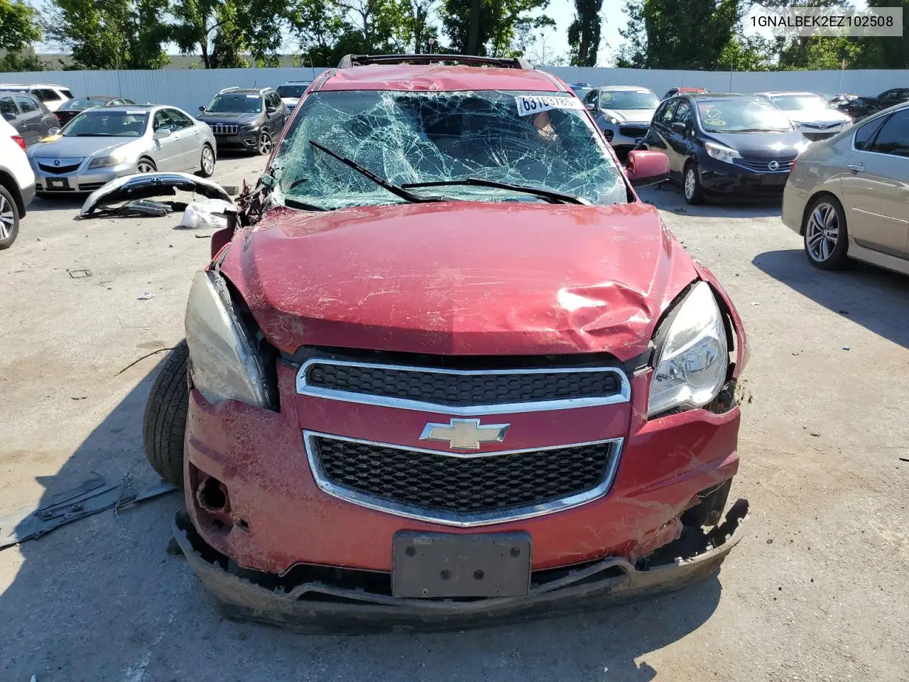 2014 Chevrolet Equinox Lt VIN: 1GNALBEK2EZ102508 Lot: 63163785